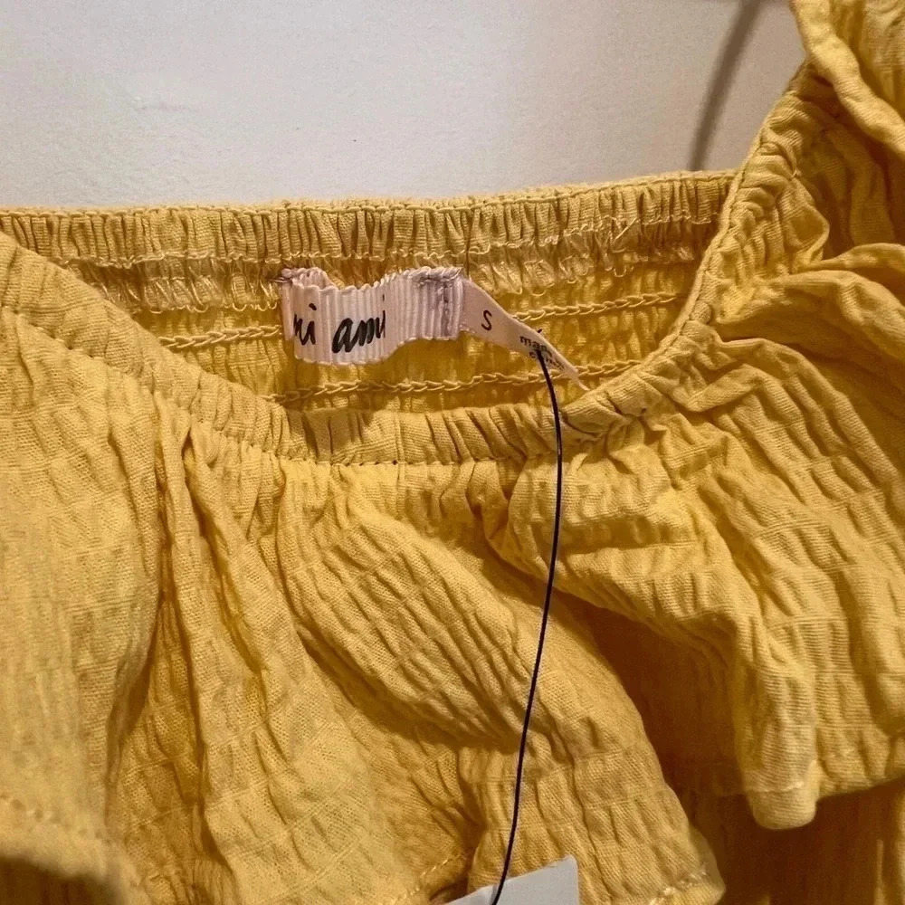 Francesca's Miami Collection Yellow Crepe Sundress NWT - Picture 5 of 12